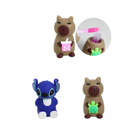 [529275] BRILLO LABIAL CAPIBARA STICH C/ APLIQUE  ( C8018 / C8020 )