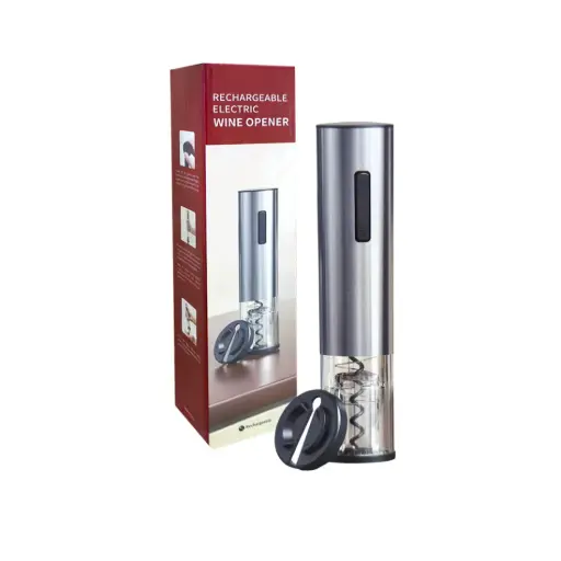 [530075] SACACORCHOS ELECTRONICO ACRILICO Y METAL C/ USB 20cm ( C6346 )
