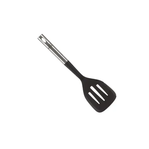 [530087] ESPATULA NYLON C/ MANGO ACERO INOXIDABLE e/Ct ( 5712 )