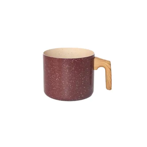 [530118] JARRO ANTIADHERENTE FORJADO BORDO C/ MANGO MADERA 14CM ( 6225-R / HC-AK0214-R )