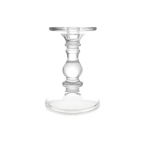 [530494] CANDELABRO PORTAVELA DE VIDRIO 15 x 11.5cm ( CA6407 )