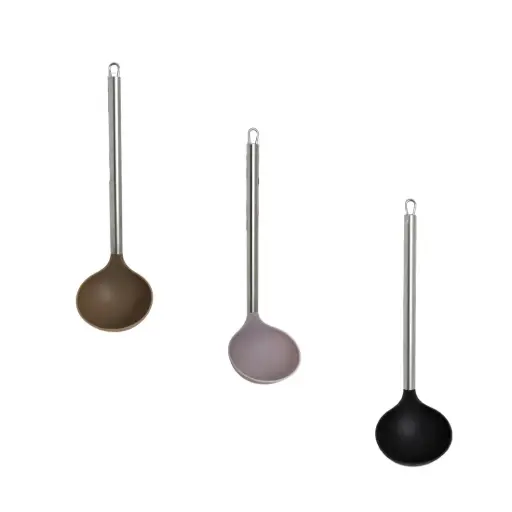 [530537] CUCHARON PLASTICO Y ACERO INOXIDABLE 30cm ( 303573 )