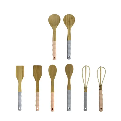 [530562] UTENSILIO DE COCINA BAMBU C/ MANGO SILICONA ( NS217340 )