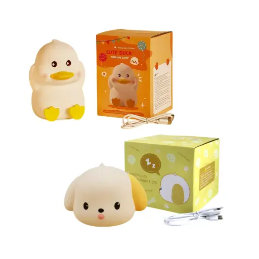 [530568] LAMPARA SILICONA USB PATITO PERRO 15cm e/Cj ( NS388856/NS388857 )