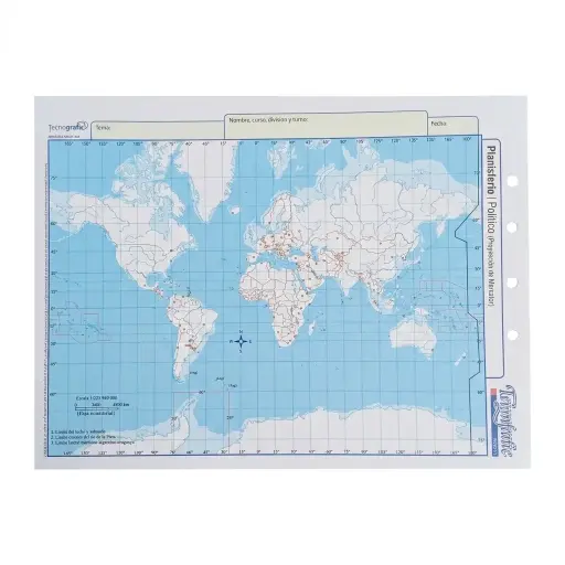 [530582] &MAPA N°3 TRIUNFANTE PLANISFERIO POLITICO