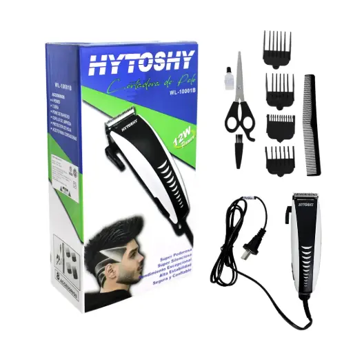 [530263] CORTADORA DE PELO HYTOSHY 12W C/ ACCESORIOS e/Cj ( WL-10001B )