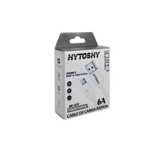 [530259] CABLE USB A LIGHTNING CARGA RAPIDA 6A e/Cj ( HC-03 )
