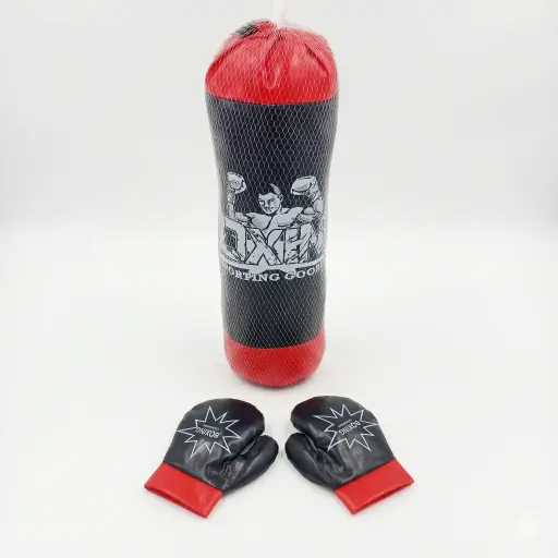 [530308] BOLSA DE BOXEO C/ GUANTES E/ RED ( SD28005 / SD25706AZ1 )