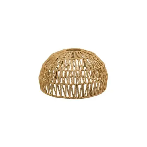 [530883] LAMPARA COLGANTE HIERRO MIMBRE 30cm x 16cm ( NS414838 )