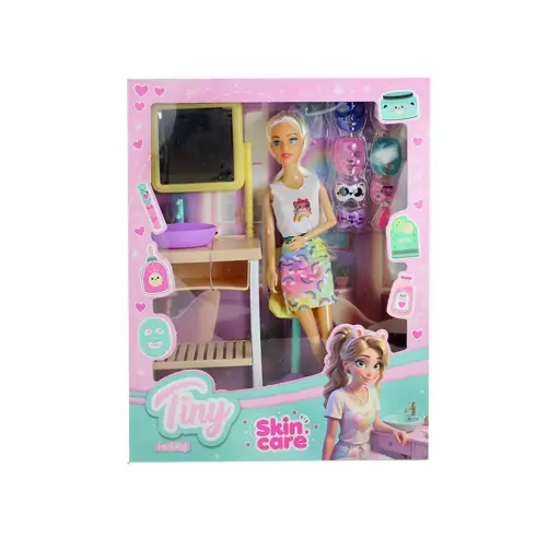 [530949] MUÑECA TINY SKINCARE C/ ACCESORIOS e/Cj