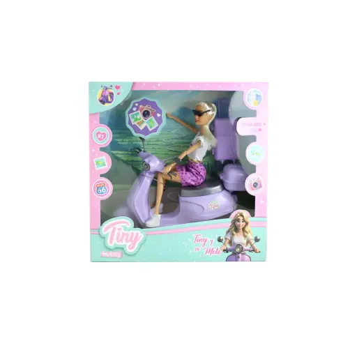 [530953] MUÑECA TINY FANTASIA C/ SU MOTO e/Cj ( 60096 )