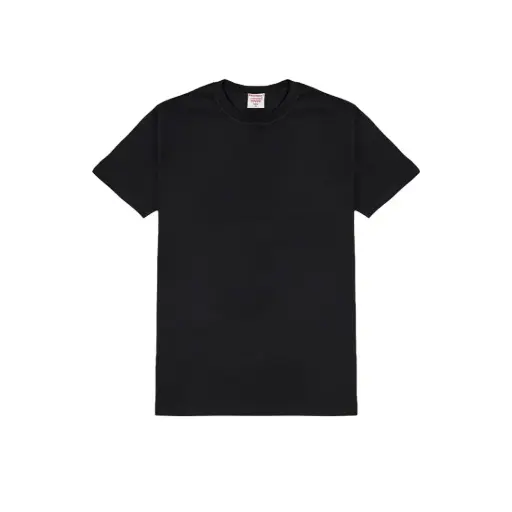 REMERA NEGRA ALGODON POLIESTER ADULTO 