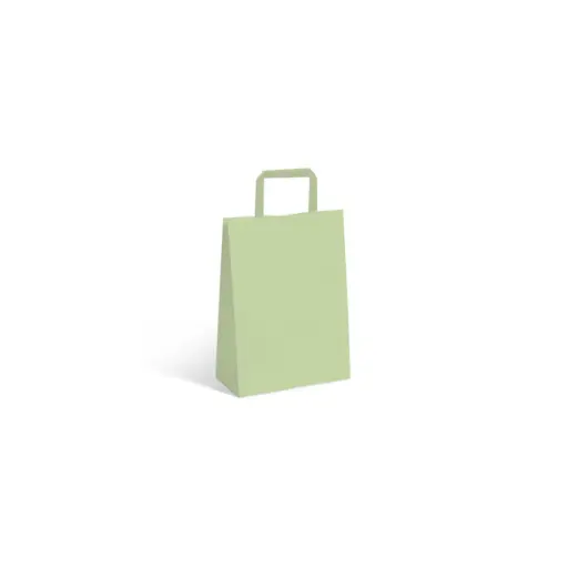 [531066] BOLSA P/ REGALO ACUARIO PISTACHO DUBAI 14 X 8 X 20CM
