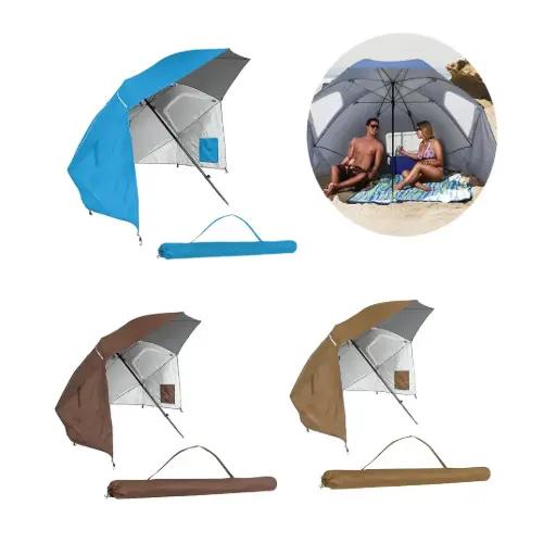 [531152] *SOMBRILLA CONDOR FIJA ALUMINIZADA C/ ALAS Y ESTACAS 2.40mts ( GL240-SPORTS )