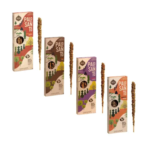 [531228] SAHUMERIO CORTO REFORESTACION C/ PALO SANTO  SAGRADA MADRE x4 e/Cj