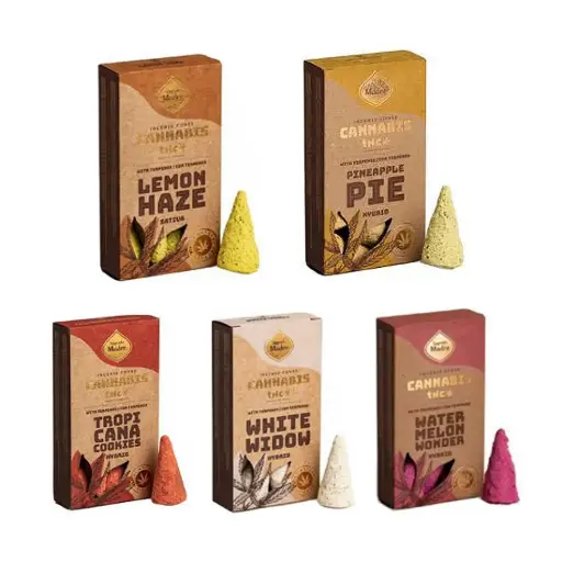 [531242] SAHUMERIO CONOS CANNABIS THC SAGRADA MADRE x6 e/Cj