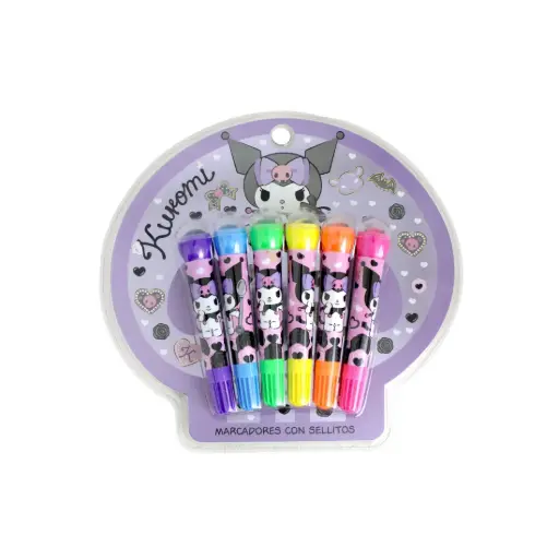 [531268] MARCADORES C/ SELLITOS KUROMI x6 e/Bl ( SR449 )