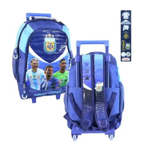 [531341] MOCHILA CARRITO SELECCION ARGENTINA 45cm ( AF182 )