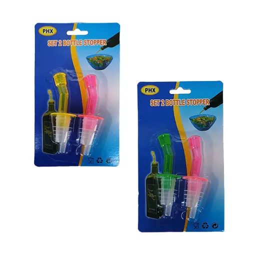 [531414] SET TAPON DOSIFICADOR/ VERTEDOR x2 P/ BOTELLA 