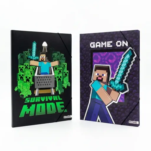 [531473] CARPETA MOOVING OFICIO 3 SOLAPAS MINECRAFT ( 1005248 )