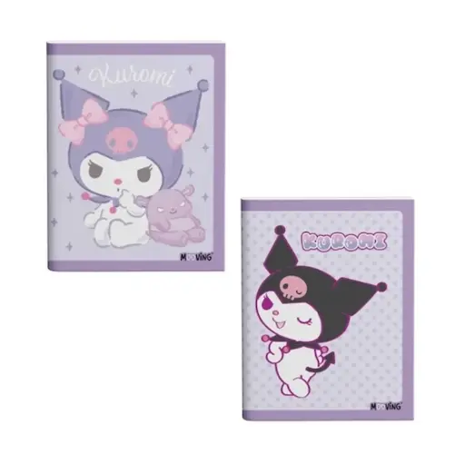 [531482] CUADERNO MOOVING T/ FLEXIBLE KUROMI 16 x 21cm x 48hjs ( 1202255 )