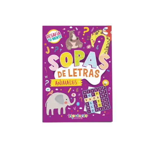 [531518] SOPA DE LETRAS TRIPULANTE ANIMALES 28X20CM X16 ( 01ENTR0008 ) 