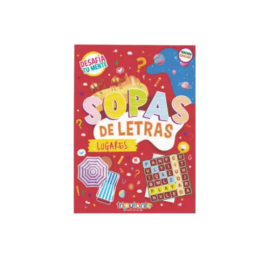 [531521] SOPA DE LETRAS TRIPULANTE LUGARES 28X20CM X16 ( 01ENTR0011 ) 