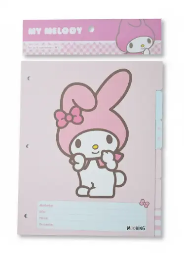 [531535] ASIGNATURAS MOOVING N°3 MY MELODY x 6 ( 1101261 )