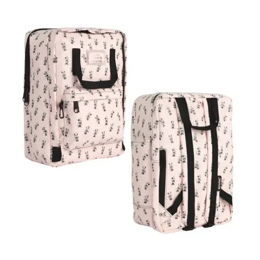 [531620] MOCHILA 4 CIERRES MOOVING MINNIE MOUSE PINK ENGOMADA 40 x 28 x 16cm ( 1619226 ) 