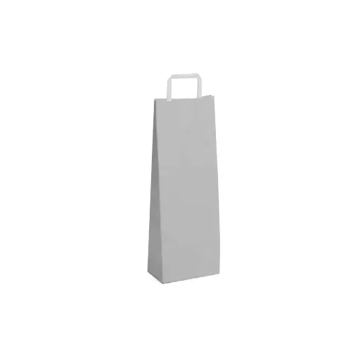 [531642] BOLSA P/ REGALO LISA 14 X 8 X 40CM PLATA ( 44401371 )