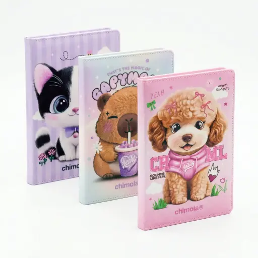 [531682] LIBRETA A5 CHIMOLA ANIMALITO C/GLITTER ( ST22 / ST22 / ST25 )