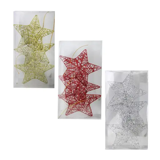[531685] ADORNO NAVIDEÑO ESTRELLA x3 e/Cj ( NS352663 )