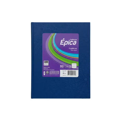 [531714] CUADERNO EPICA N1 T/DURA ARAÑA X48 RAYADO AZUL
