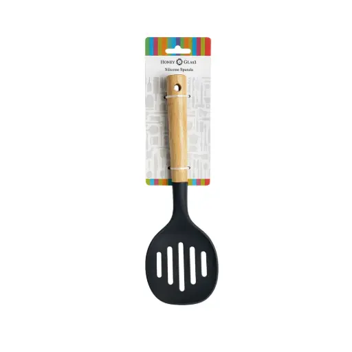 [531726] ESPUMADERA NYLON C/ MANGO DE MADERA e/Ct ( AD161-10 )