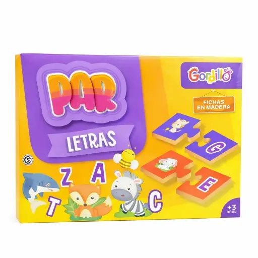 [531794] JUEGO DE ENCASTRE PAR LETRAS FICHAS D/MADERA E/CJ ( ENC-PAR-2 )