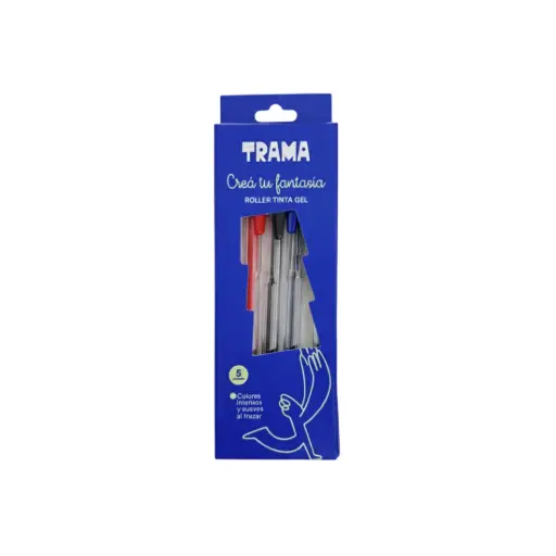 [531822] LAPICERA TRAMA ROLLER BALL GEL CLASICO x 5 E/ CJ ( 52600 )