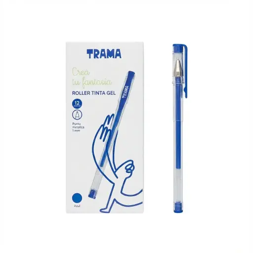[531829] LAPICERA TRAMA ROLLER BALL GEL AZUL ( 52512 ).