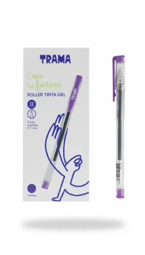 [531832] LAPICERA ROLLER GEL TRAMA 0.7MM VIOLETA