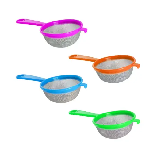 [531847] COLADOR PLASTICO C/ MALLA METALICA 9.5cm ( 18787 )