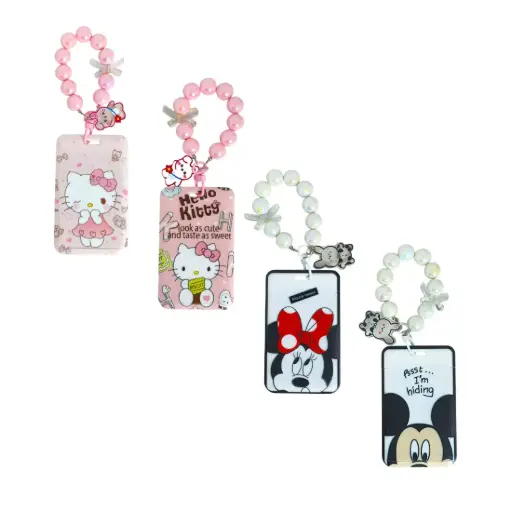 [535314] &PORTATARJETA SUBE PLASTICA PERSONAJES C/ PULSERA 