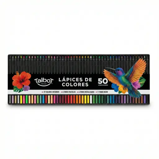 [536188] LAPICES TALBOT COLOR LARGO BLACK SOFT X50 ( 7796 )