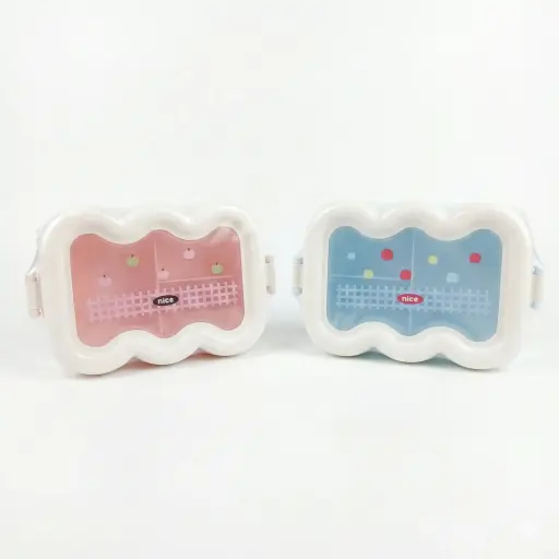 [536301] LONCHERA PLASTICA NUBE C/CUBIERTOS 22X16X7CM ( NS319963 )