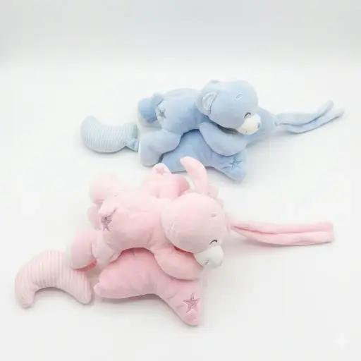 [536318] CUNERO MUSICAL ESTRELLA Y LUNA C/OSO / CONEJO 22 CM ( NS409761 )