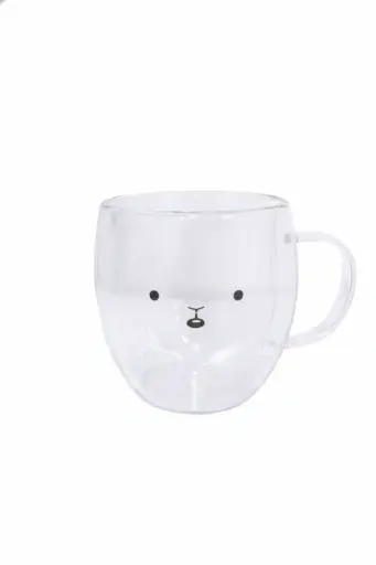 [536351] TAZA DOBLE VIDRIO OSITO 10X8.5CM E/ CJ ( DL19944 )