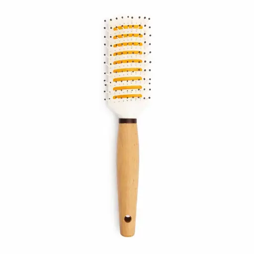 [536374] CEPILLO P/ CABELLO ARAÑA HUECO MADERA 22 X 4CM E/ BO ( DL16747 )