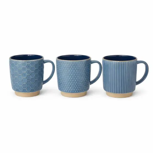 [536473] TAZA CERAMICA RECTA RELIEVE 400ML ( C6473 / COC044-D )