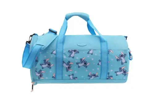 [536480] BOLSO PLEGABLE STITCH DISNEY CELESTE 50CM ( 73.0400007 )