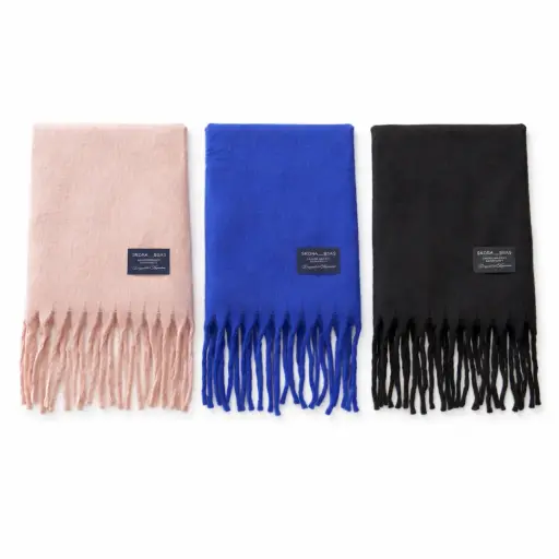 [536564] CHALINA RUANA SKORA LISA NUBE C/ FLECOS 50 X 190CM E/ BO ( 43763 )  