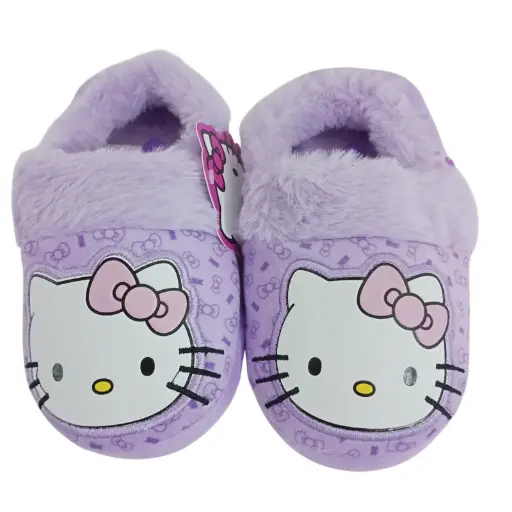 [536597] PANTUFLA HELLO KITTY LILA FOOTY T. 27/28 - 35/36 E/ CT ( PHK6126 )