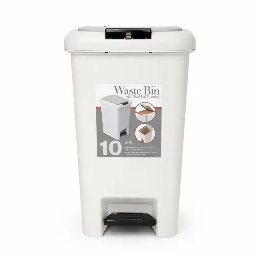 [536791] CESTO PLASTICO P/ RESIDUOS PEDAL 10LTS ( B4254G )